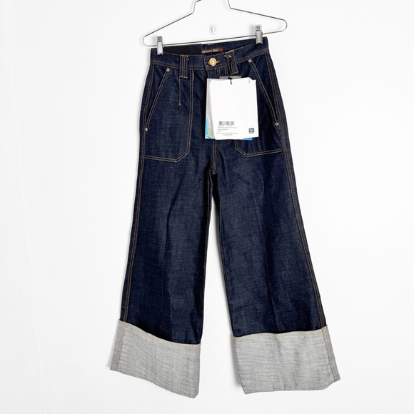 NWT Andersson Bell Indigo Selvedge Mona Turn-Up Jeans size XS - Picture 4 of 8